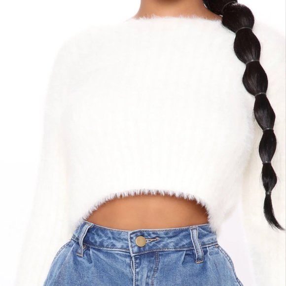 Fashion Nova Tops - Fashion Nova Sweeter Love Fuzzy Sweater